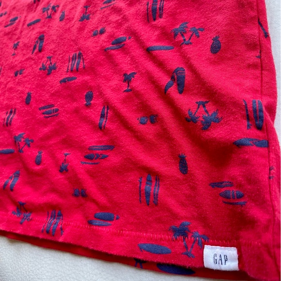 💥4/$20💥6-7 Gap Beach Tank Top, Surfboards, Sunglasses, Palm Trees, Red Navy - Picture 3 of 6